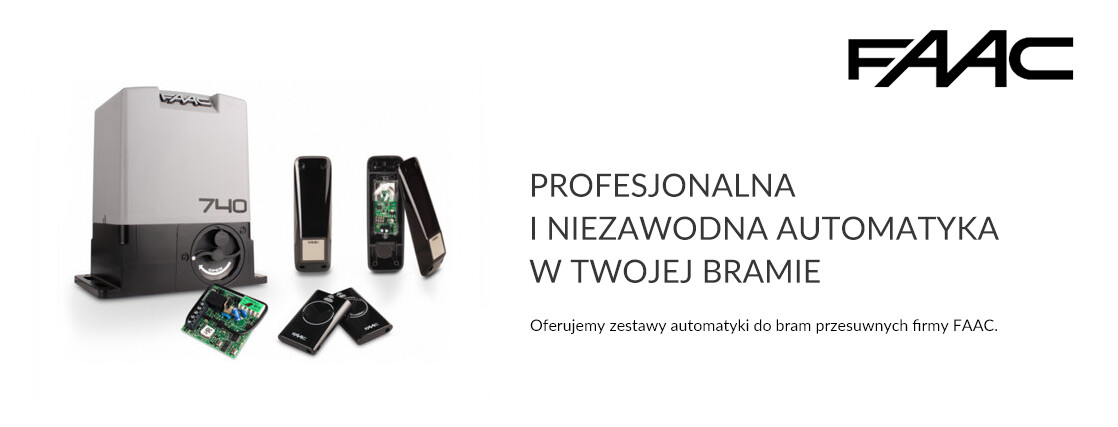 automatyka do bram przesuwnych firmy FAAC